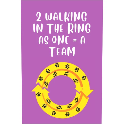 By Jodi J. Jarvis-Therrian (Author) 2 Walking in the ring as one = A Team: Dog Sports 100 page 6 x 9 Journal, keep track of titles, notes, canine sporting events and memories