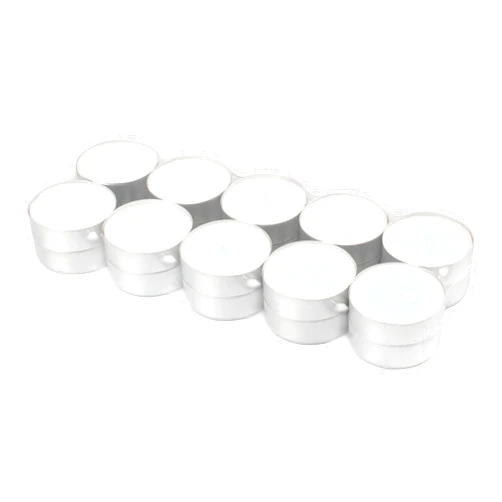 Stonebriar 20 Pack Unscented Mega Oversized Tea Light Candles with 9 Hour Extended Burn Time