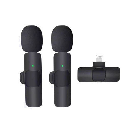 Labstandard Wireless Lavalier Microphone for iPhone iPad, Lapel Mics Plug-Play 2.4G for Video Recording Interview Podcast Vlog YouTube，Mini Wireless Lavalier Microphone