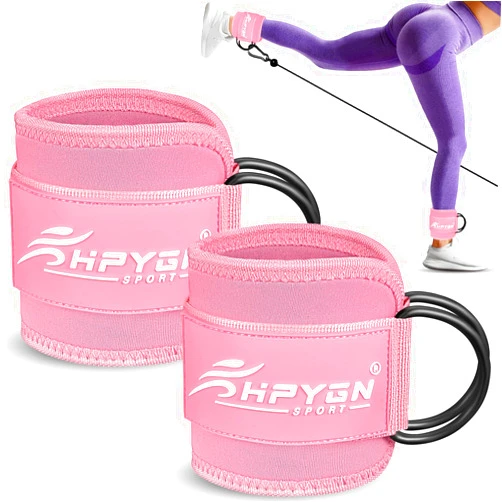 HPYGN Ankle Straps for Cable Machines Women, Glute Workout Equipment for Home&Gym, Cable Machine Attachment, Work Out Equipment for Kickbacks, Leg Extensions, Hip Abductors, Cable Kick Back Ankle Straps