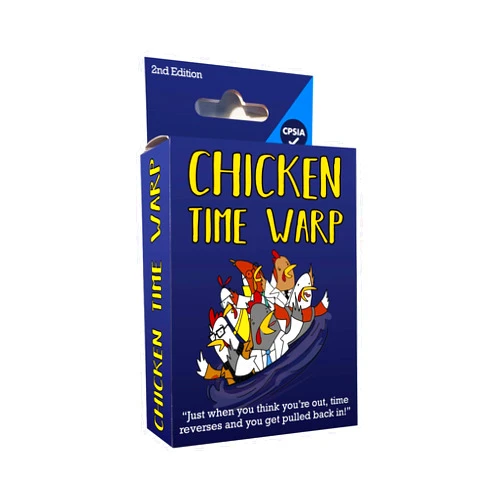 Crashstache Games Chicken Time Warp - Hilarious Time Travel Party Game for Adults, Teens, Kids