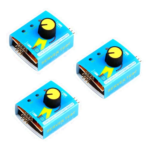 HiLetgo 3pcs RC Servo Tester 3CH Digital Multi ECS Consistency Speed Controller Checker Adjustment Steering Gear Tester CCPM Master for RC Helicopter Car Boat