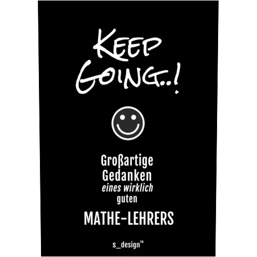 S_DESIGN Mathe-Lehrer Notiz-Buch Notizbuch für Mathe-Lehrer: Originelle Geschenk-Idee [120 Seiten liniertes DIN A4 blanko Papier] (German Edition)