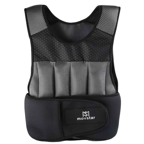 MOVSTAR Adjustable Weighted Vest Women Men with Reflective Design 2 4 6 8 10 12 14 15 16 18 20 Lbs Workout Vest for Strength Training, Walking, Jogging, Weightlifting, Running Men Women Kids 2-20 Lbs