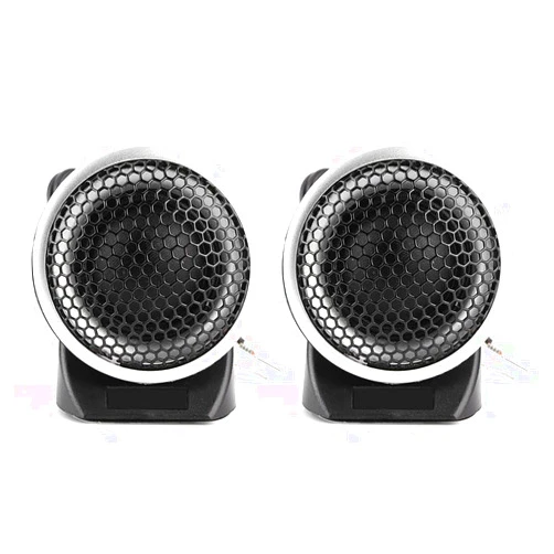 Acouto 2PCS 150W Tweeter Car Speakers Silk Dome Horn for 12V Car System High Efficiency 92dB Sound Quality Ideal for Upgrading Car Speaker Systems