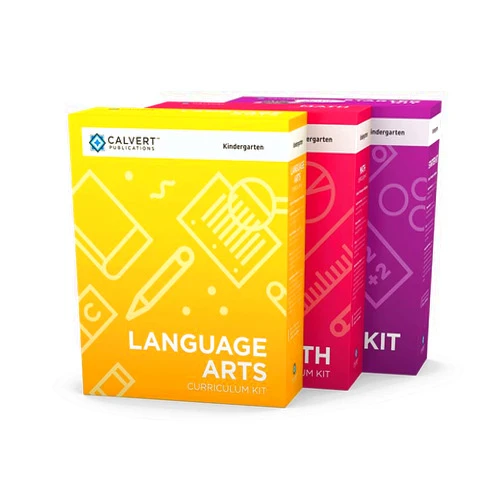 SONDAY SYSTEM E Calvert Kindergarten 2-Subject Complete Set with Starter Kit