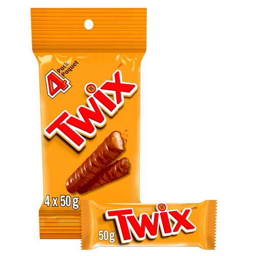 Twix Chocolate 4 Pack 200 Gram/7.05 Ounces (Imported from Canada)