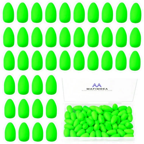 Generic MAFIMOEA 80/60/45 PCS Bullet Fishing Foam Floats Snell Float Surf Pompano Rigs Float for Spinner Rig Making Fly Fishing Strike Indicators for Trout Catfish Walleye