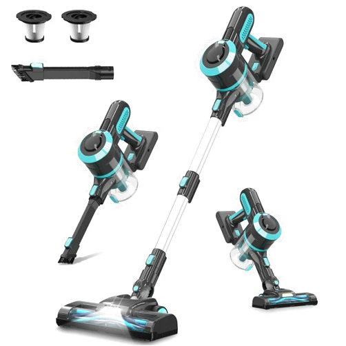 JYH Cordless Vacuum Cleaner, Powerful Stick Vacuum with 45mins Runtime, 25Kpa 210W Brushless 4 in 1 Lightweight Rechargeable Wireless Vacuum Cleaner Perfect for Hardwood Floor Pet Hair