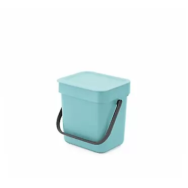 Brabantia Food Waste Caddy, 3L - Mint 0.8 Gal / 3L Mint