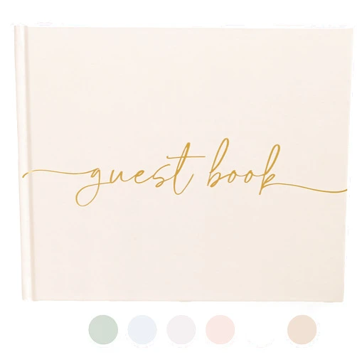 Lamare Wedding Guest Book - Elegant Guest Book Weddings Reception, Baby Shower, Polaroid Guest Book for Wedding and Special Events - 100 Blank Pages for Wedding Sign in and Photos