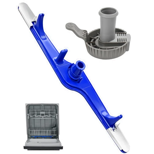 IWIWE 5304517203 1545680 Dishwasher Lower Spray Arm Set-Complete with 5304518968 Support & 5304506518 Filter-Compatible with Frigidaire Kenmore 154568002 154414101 154250901 EAP12585623 4840174 154250801