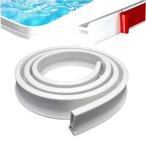 AWERQ Collapsible Shower Threshold Water Dam Water Flood Barrier Water Stopper for Shower Floor Water Retaining Strip Shower Barrier for Wet and Dry Separation
