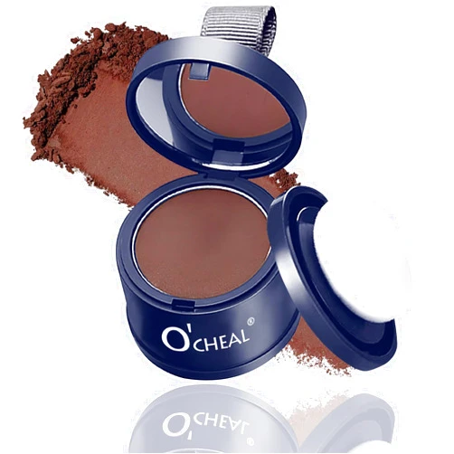O'CHEAL Hairline Powder Dark Brown, Waterproof Hair Fibers for Thinning Hair, Instantly Root Touch Up Hair Color for Gray Hair Coverage, Long Lasting Hair Line Shadow Toppers Powder for Men and Women