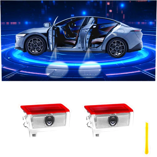 LOWEEY Car Door Lights Logo Projector Puddle Lights Compatible with A B C E M GL GLA GLC GLE Class Accessories, No Fade 4K-HD Car Welcome Lights(2 Pack)