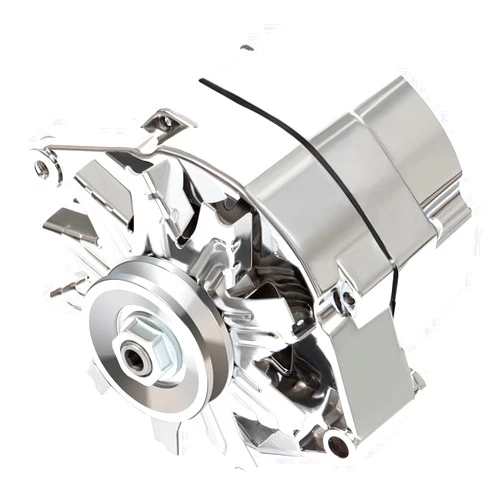 TUPARTS Automotive Alternator Compatible for 120Amp Chrome 1 Wire Self Exciting Street Rod GM 305 350 BBC SBC