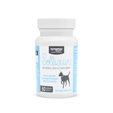 Nutramax Laboratories Solliquin Calming Behavioral Health Supplement for Dogs 60 Ct Tablet-Dog Only