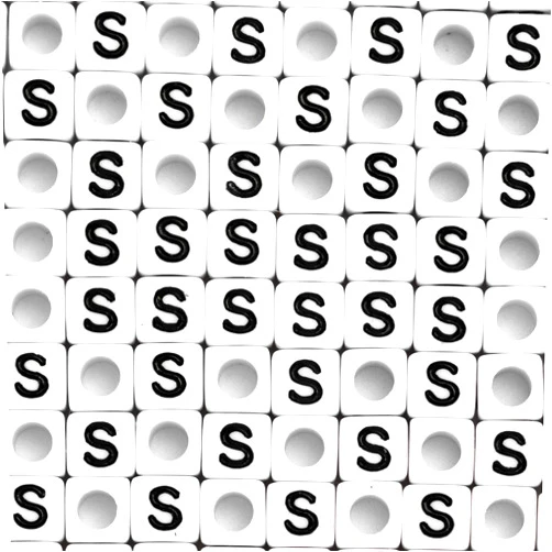 Gxueshan 500Pcs Cube White Acrylic Letter Beads 6x6mm Letter B Alphabet Beads for DIY Bracelet Necklace Jewelry Making (STU-500FZM-S)