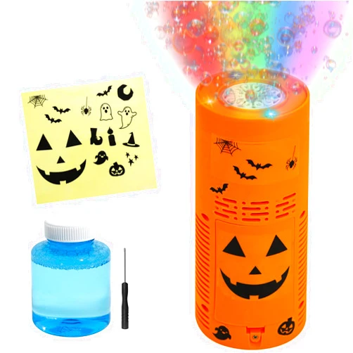Yohica Halloween Bubble Machine,Halloween Party Decorations Includes Spooky Sound Effects,Lights,and Bubbles Halloween Toys for Toddlers,Kids,Adults