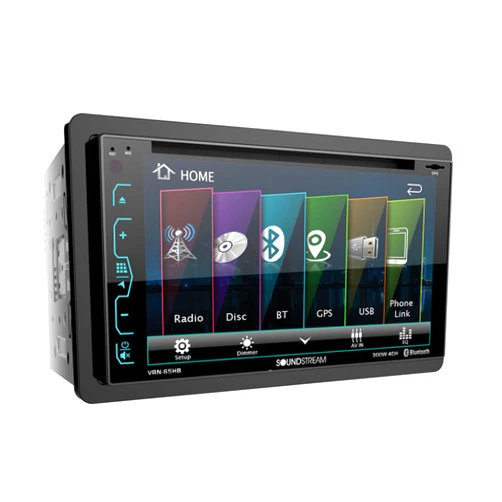 Soundstream VRN-65HB 2-DIN GPS/DVD/CD/MP3/AM/FM Receiver with 6.2