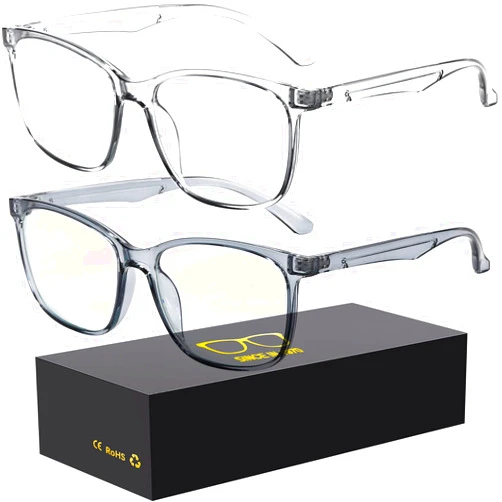 Oilway Blue-Light Blocking Glasses Computer Reading/Gaming/TV/Phones Glasses Fashion Anti Eyestrain UV Glasses for Women Men