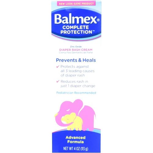 Balmex Diaper Rash Cream - 4 oz, Pack of 5