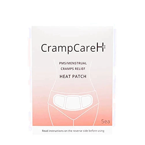 CrampCareH (5 Patches) CrampCareH PMS/Menstrual Cramps Relief Heat Patch with Wide Wings, FDA Registered