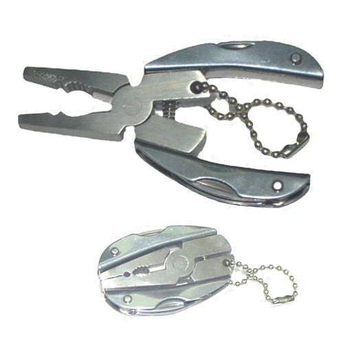 WAXCMXYH Pocket Multi Tool, 7 in 1 Multifunctional Pliers Mini Folding Multi Tools Set Key Chain, Stainless Steel Pliers Multi Tools Kits Wire Strippers for Outdoor Fishing Camping Hiking