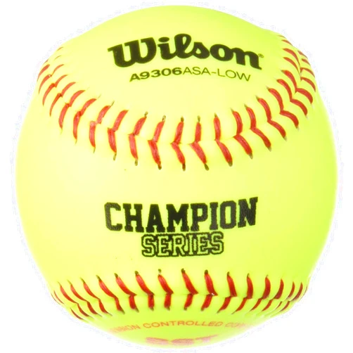 WILSON Sporting Goods A9306 ASA Series Softball, 11 Inch (Pack of 12), Optic Yellow (WTA9306BASA-LOW)