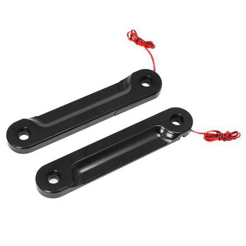 HIYOYO Black LED Flush Fork Turn Signal Bracket For Harley Touring with Batwing Models 1997-2013