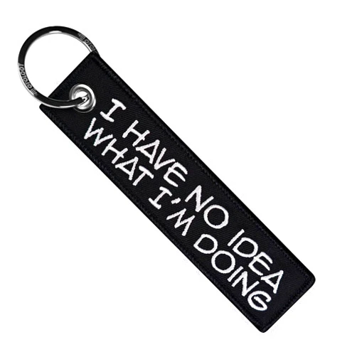 MotoLoot Keychain for Motorcycles, Scooters, Cars and Gifts (I Have No Idea What I'm Doing)