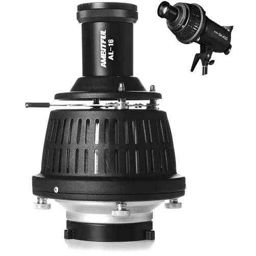 AMBITFUL AL-16 Bowens Mount Conical Optical Focalize Condenser Art Special Effects Shaped Beam Light Cylinder Light Cylinder