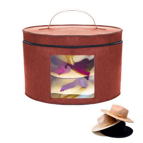 Munskine Hat Boxes for Women Storage & Men Hat Boxes With Lids - Large Capacity Hat Box Storage Round Box With Dust proof Lid Toy Storage