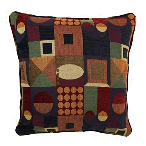 Blazing Needles Corded Square Jacquard Chenille Throw Pillow, 25