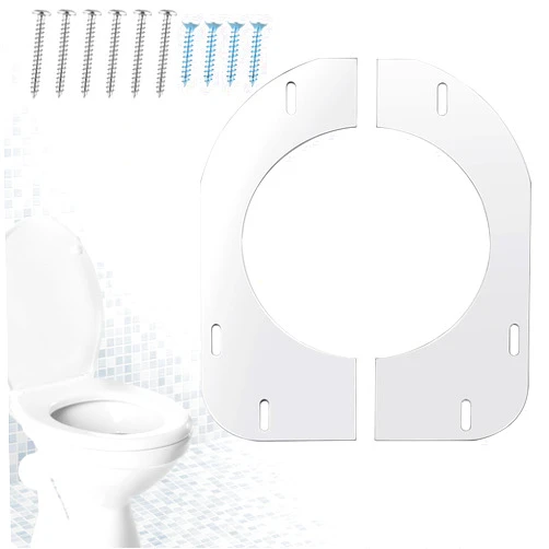 Gisafai Toilet Flange Support Closet Flange Floor Support Toilet Flange Repair Kit Toilet Repair Flange, 5.59 x 5.28 Inches Inner Diameter, 1mm Thickness (Stainless Steel)