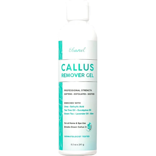 Ebanel Professional Callus Remover for Feet with 20% Urea, Epsom Salt, Salicylic Acid, Glycolic Acid, Heel Toe Foot Callus Remover Gel Peel Exfoliator Dead Skin Removal for Feet, Cracked Heel Repair