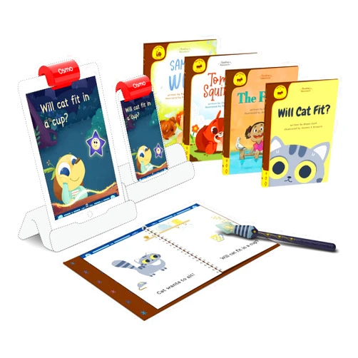 Osmo - Reading Adventure - Beginning to Read for iPad & iPhone + Access to 4 More Books - Ages 5-7 - Builds Reading Proficiency, Phonics, Comprehension & Sight Words iPad Base Required US ONLY