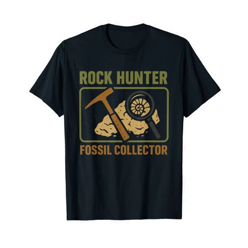 Rock Collecting Fossil Hunting Geology Enthusiasts Rock Hound Geology Fossil Hunter Mineral Collector Gift T-Shirt