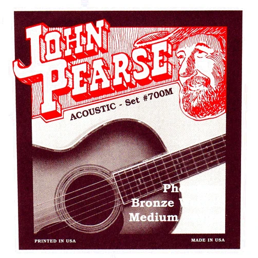 John Pearse 700M Phosphor Bronze Acoustic Guitar Strings