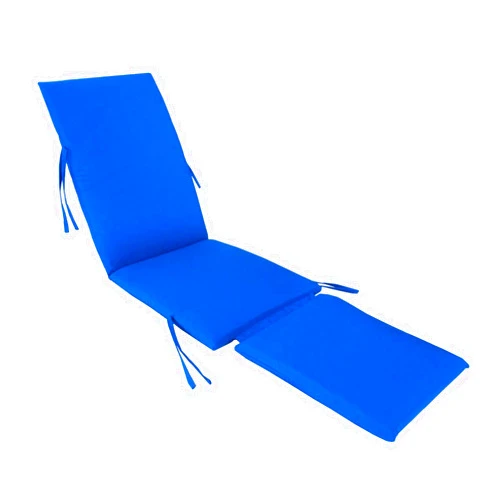 Kingrattan.com Made in USA Steamer Chair Cushion SunbrellaFabric Canvas Pacific Blue #5401