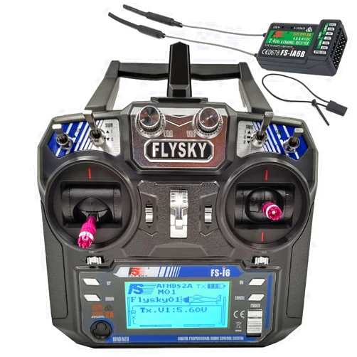 Alaohu Flysky FS-i6 6CH RC Transmitter and Receiver FS-iA6B 2.4GHz AFHDS 2A Radio Control System Remote Controller for RC FPV Multirotor Fixed Wing Boat Hobby