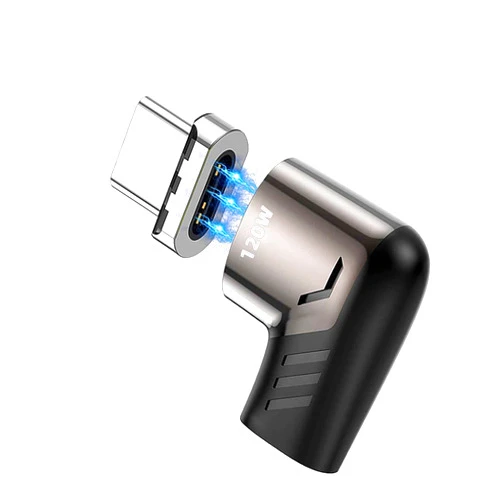Sisyphy Magnetic USB C Adapter (1 Pack), 5Pins Type C Connector, Support USB PD 100W Quick Charge, 480Mbp/s Data Transfer, No Video Output, Compatible for MacBook Pro/Air and Mostly USBC Devices