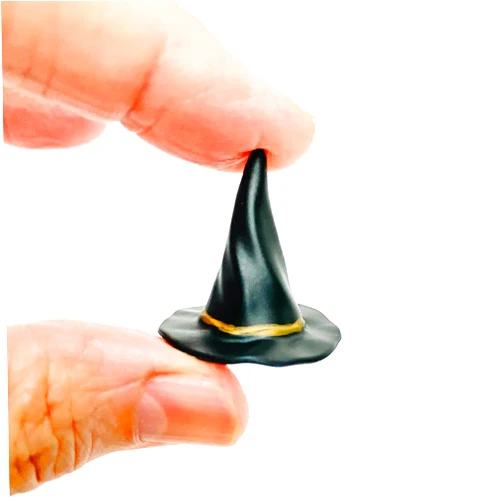 Aorvoras Miniature Witch Hats, Black Tiny Witch Hats, Halloween Dollhouse Miniatures, Haunted Dollhouse, Halloween Craft, Mini Wizard Hat, Terrarium, Diorama, Haunted Fairy Garden (5PCS)