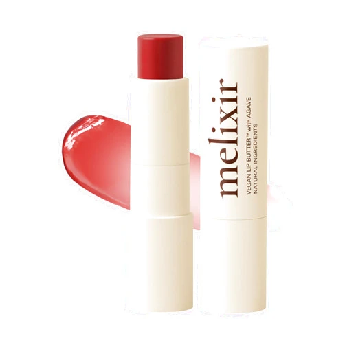 Melixir Vegan Lip Butter #02 Nude Crumble(Tinted) (+11 more colors) 0.13oz, Bee Free, Petrolatum Free, Deep Nourishing Plant-Based Vegan Chapstick, Vegan Lip Balm for Dry, Cracked and Chapped Lips