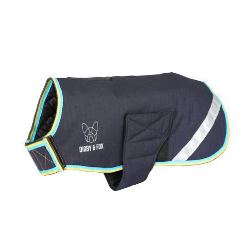 Shires Digby & Fox Waterproof Dog Coat (Grey, Large)