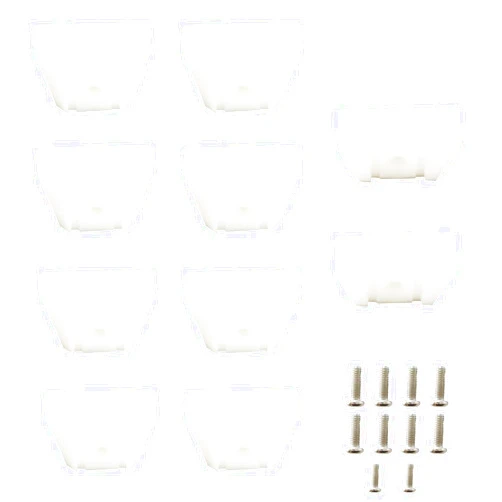 PIAOLGYI Shelf Bracket for IKEA Milsbo Indoor Greenhouse Cabinet,Accessories Compatible with IKEA Milsbo Glass Cabinet,White(Not Include Shelves)