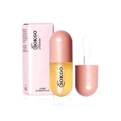 Sokgo Lip Plumper, Lip Enhancer, Natural Lip Plumper and Lip Care Serum, Hydrating Plump Gloss, Reduce Fine Lines, Increased Elasticity, Fuller Lip Plumping Balm