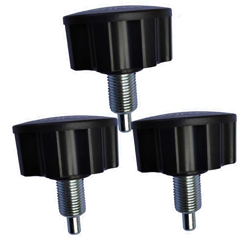 Kenneysarlon (3 pieces) 5/8 inch (M16) spring pin quick adjustment knob, pull pin, suitable for most fitness equipment, bicycle equipment, pull spring pin bolts and fitness bicycles, boxing ring accessories