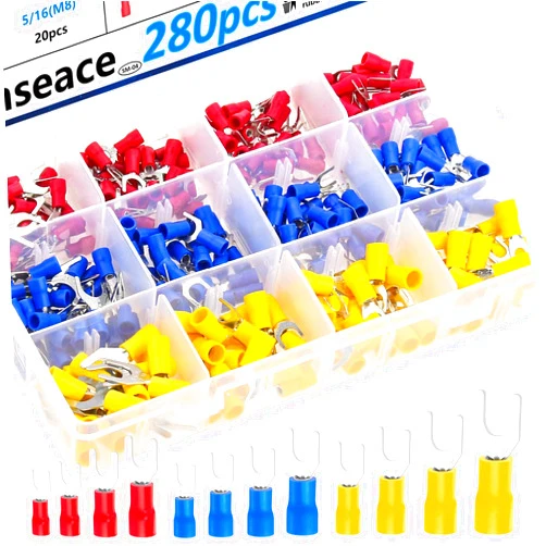 smseace 280Pcs #8,#10,1/4