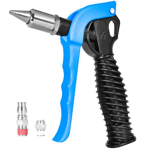 DFESKAH Industrial Air Blow Gun For Compressor, Noise-Cancelling Air Nozzle Blow Gun, 1/4-Inch With High Flow Pneumatic Air Nozzle Blow Gun